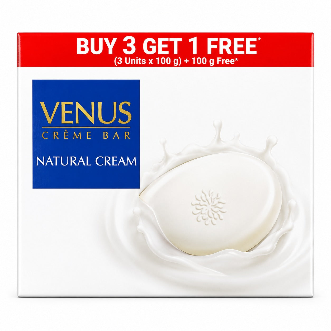 Venus creme Bar soap (Buy 3 get 1 free)